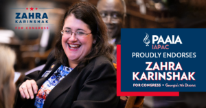 Zahra Karinshak Endorsed by PAAIA for Congress