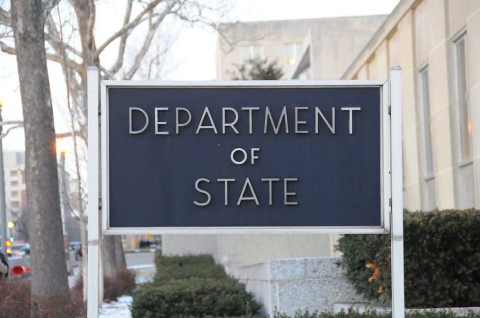 Sign Outside of State Department
